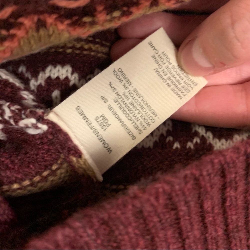 NWT WOOLRICH Cardigan Sweater Blazing Star Fair Isle Warm Cozy - Picture 13 of 15
